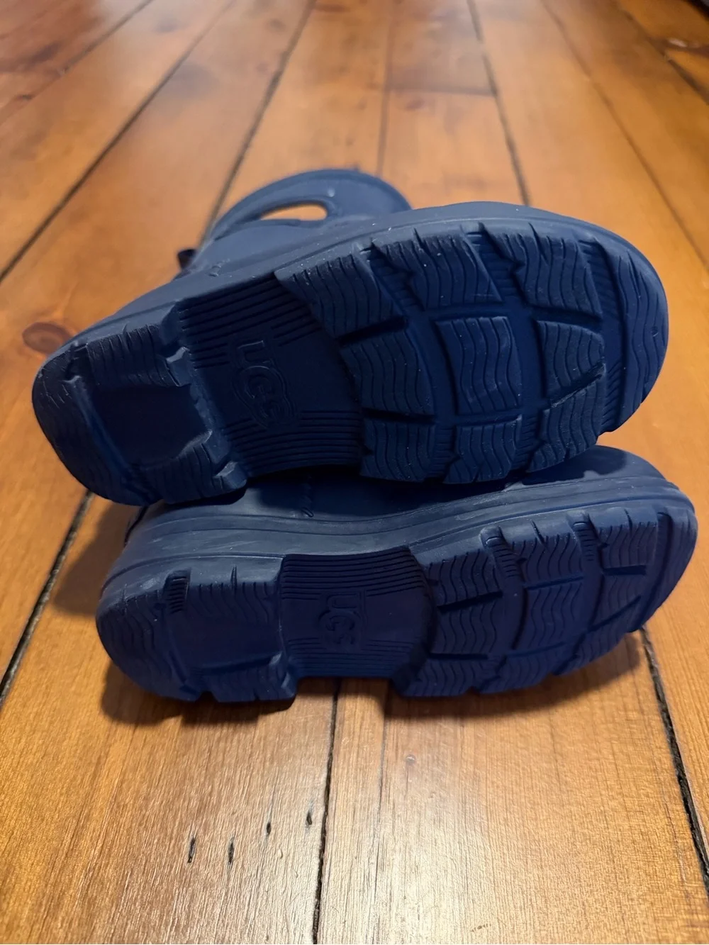 UGG Kids Navy Rubber Rain Boots